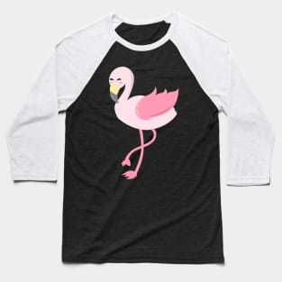 Cute Pink Flamingo Baseball T-Shirt